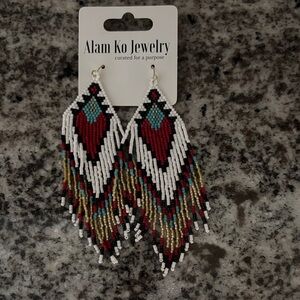 Alam Ko Beaded Fringe Earrings